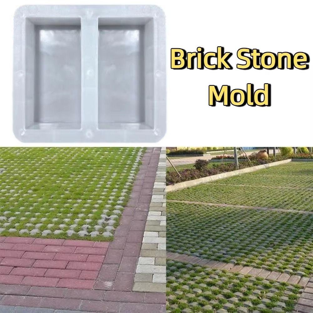 1Pcs Plastic Paving Brick Mould Reusable Concrete Path Maker Mold  For Lawn Patio Yard Garden