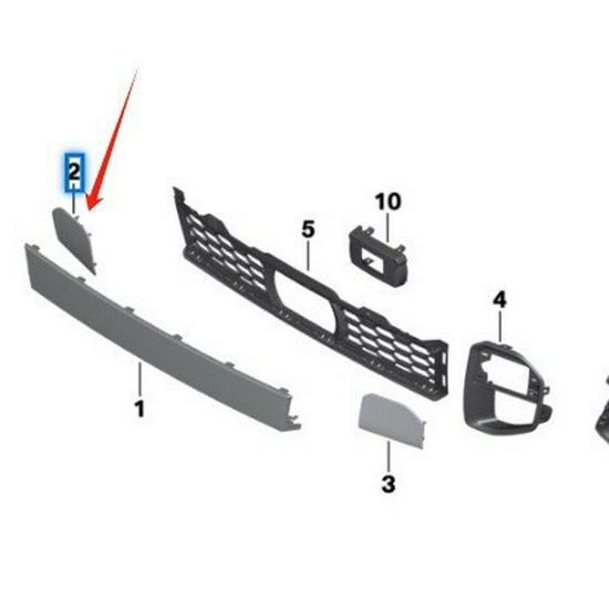 Capac cârlig de remorcare față pentru BMW X6 G06 - Piesa 51118069949
