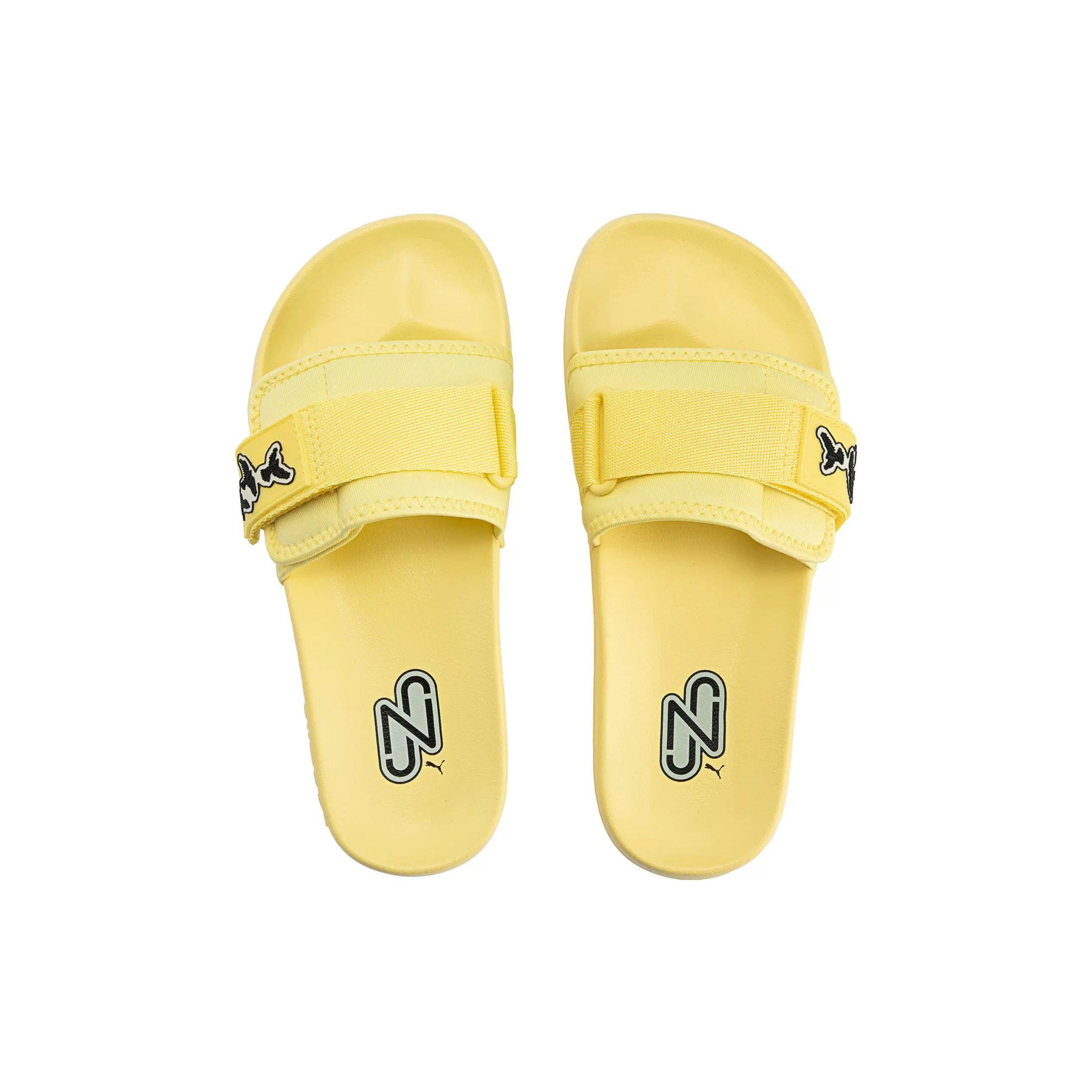 Неймар-младший. x Puma Leadcat 2.0 Сандалии Сверкающий Свет Унисекс Кроссовки Желтый — фото 3