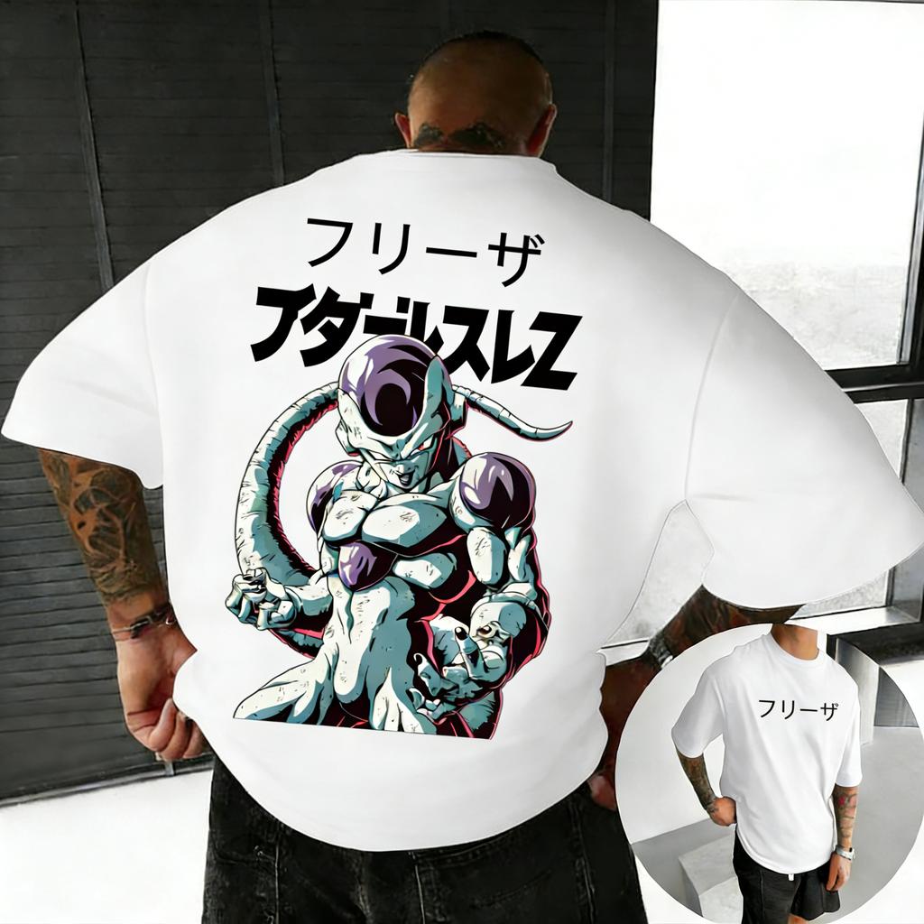 Plus Size Dragon Ball Anime Print Men Women Summer Tshirt Casual Parent Child TopsY2K Fashion Harajuku Style Streetwear