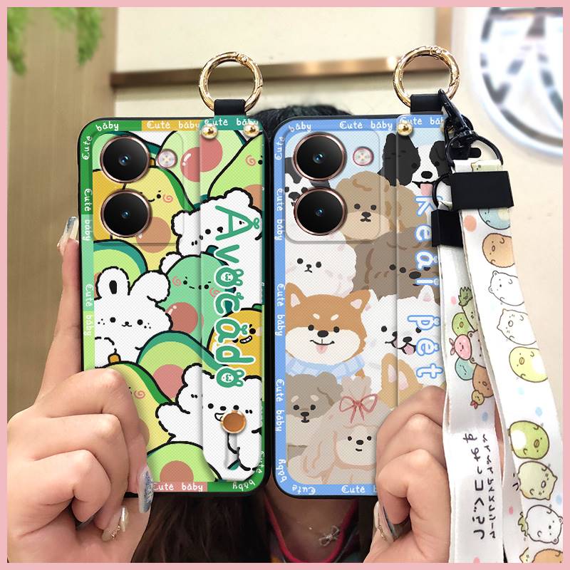 Shockproof Silicone Phone Case For Realme P3 Ultra 5G Anti-dust Protective Kickstand Cute Soft Case Anti-knock Ring