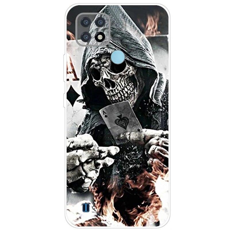Realme C21 Hülle 6.5'' Klar Silikon Fudnas Weiche TPU Hülle Für Realmi C21 2021 Hülle C 21 Handyhüllen Rückseite RealmeC21 Bumper