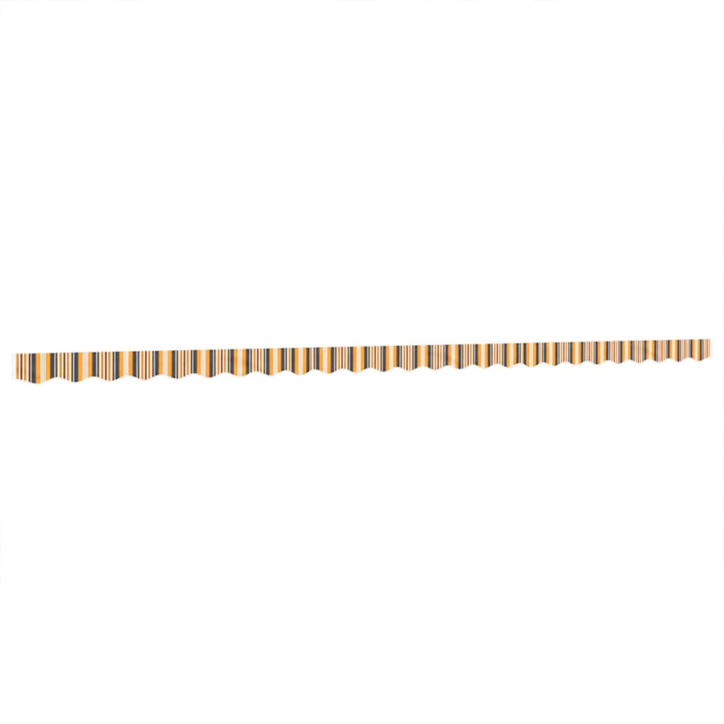 Yellow and Grey Striped Awning Valance 6 m