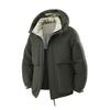Winter Men Outdoor Removable Hooded Windbreak Jacket Coats Men Warm Outwear Casual Fashion Solid Parkas Jacket Male Top