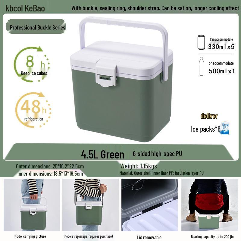 Kebao KBCool Insulated Ice Box Cooler for Camping, Ice Cream, Breast Milk & Fishing