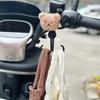 Multifunctional Baby Stroller Hook Bear Shape Stroller Accessories Durable Hanging Hook  Bike