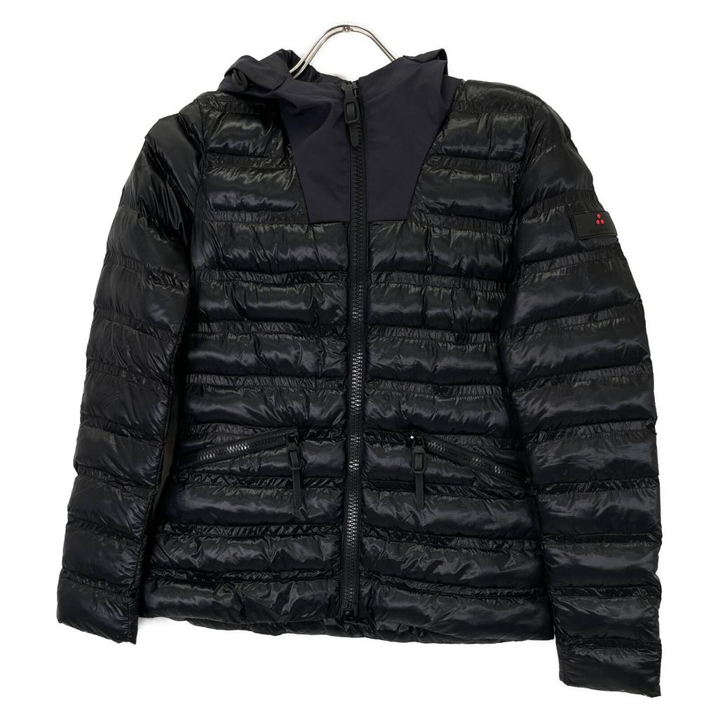 PEUTEREY PED4212 Black Hooded Down Jacket Jacket 38 blackUsed