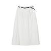 Pleat Back Banding Belt Set Long Skirt As2ws422