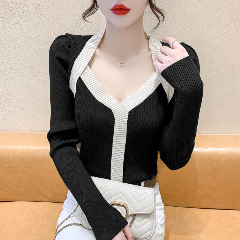 

2025 new women s autumn and winter high-end casual fashion apricot knitted sweater long sleeves one size fits all