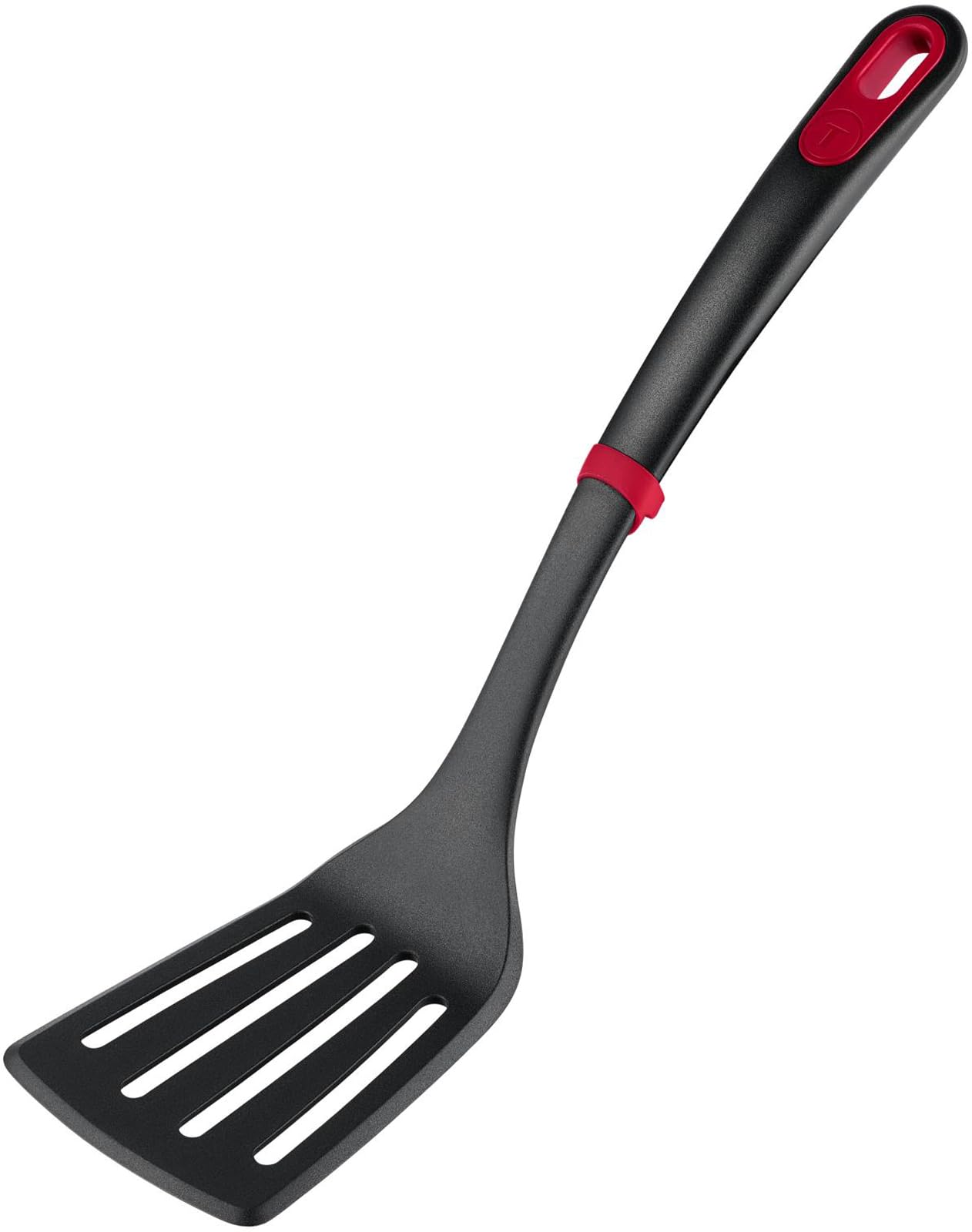 

с упором, предотвращающим соскальзывание лопатки с края сковороды, можно мыть в посудомоечной машине K19332 T-fal Ingenio+ Лопатка, компактная, легко переворачивать, чёрный