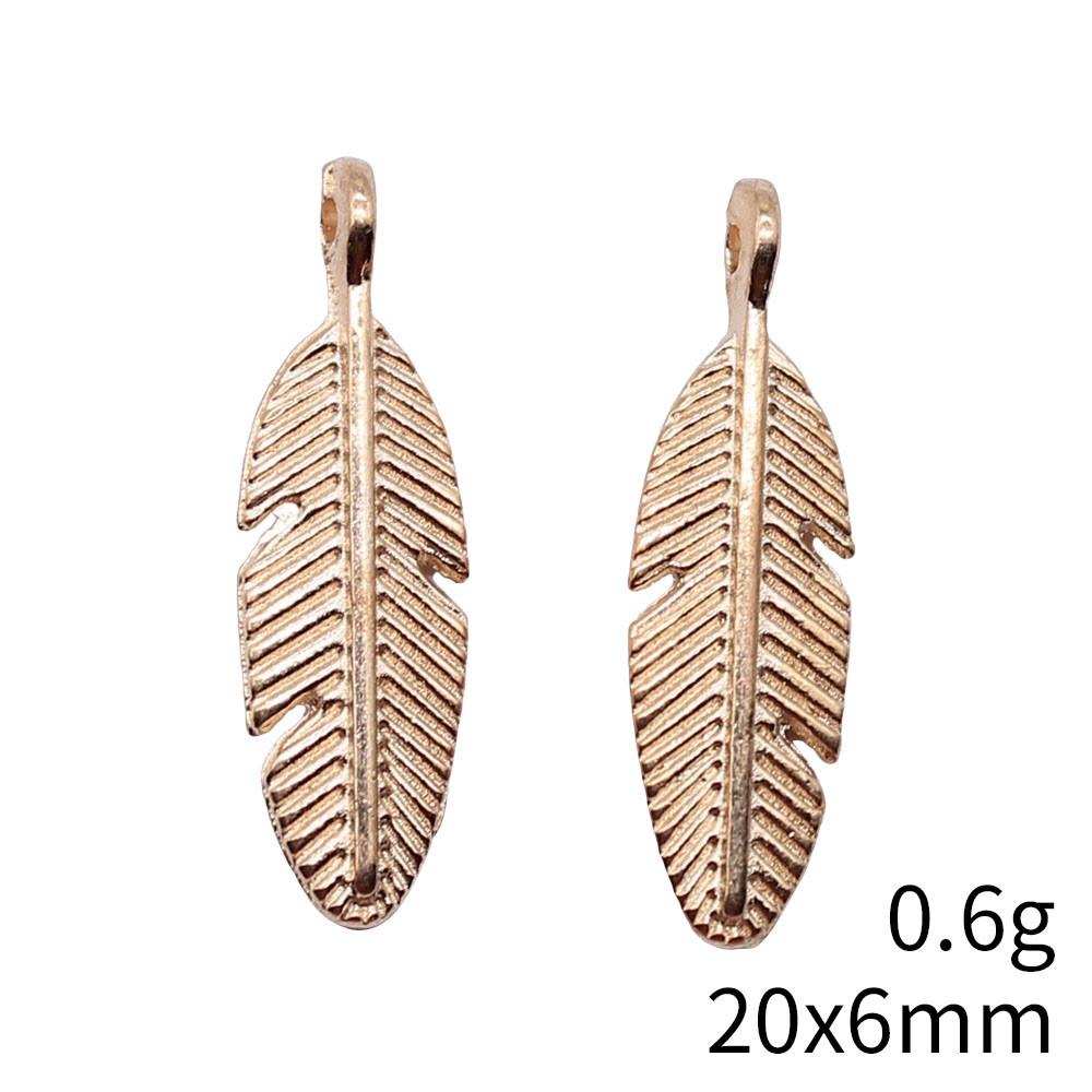 NewArrivals Charms Jewerly Making Feathers Leaf Charms Pendant Ornaments For Home Car Pendant