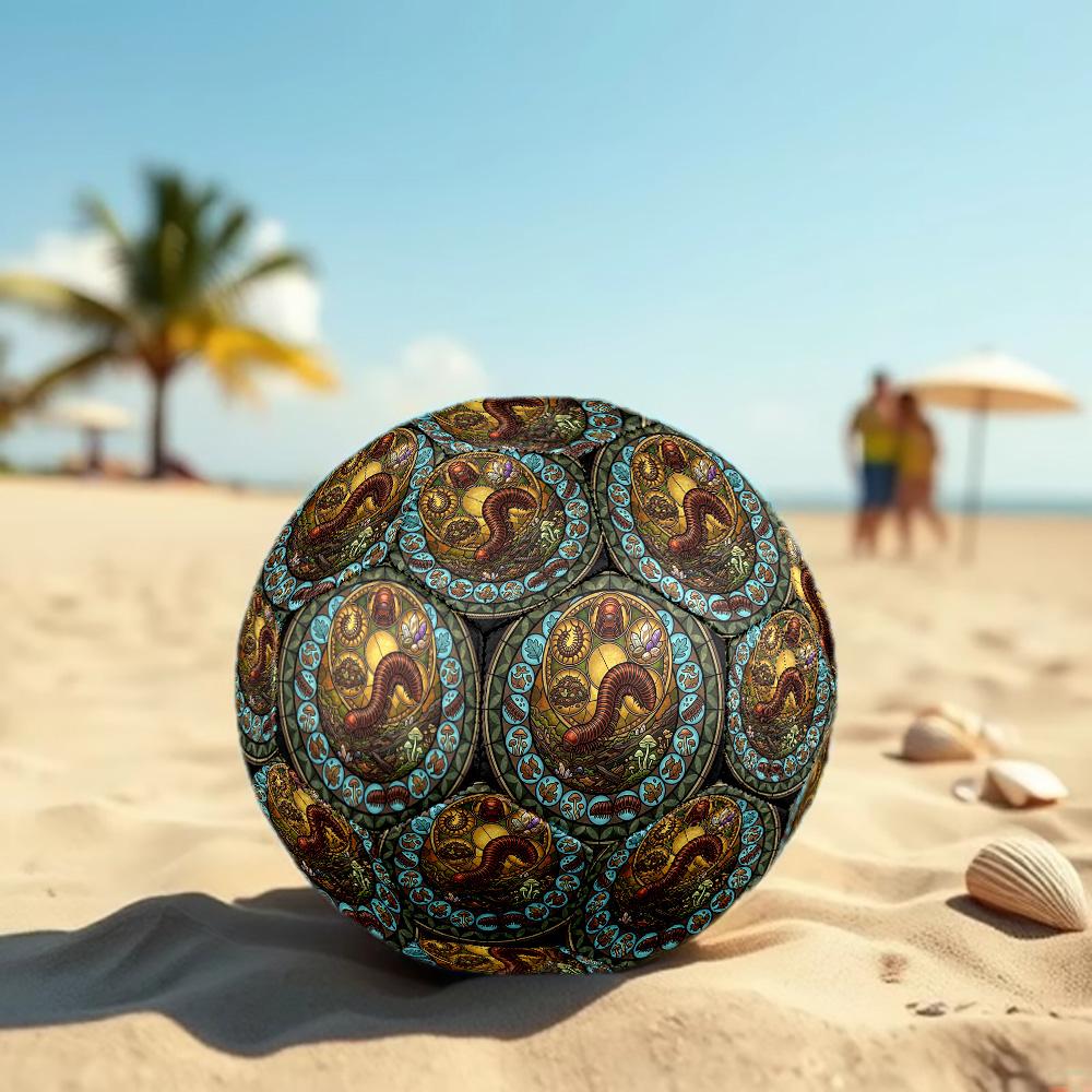 Millipede Forest Circle Round Football Size 5 Adult Ball Suitable for Training Matches and Outdoor Team.
