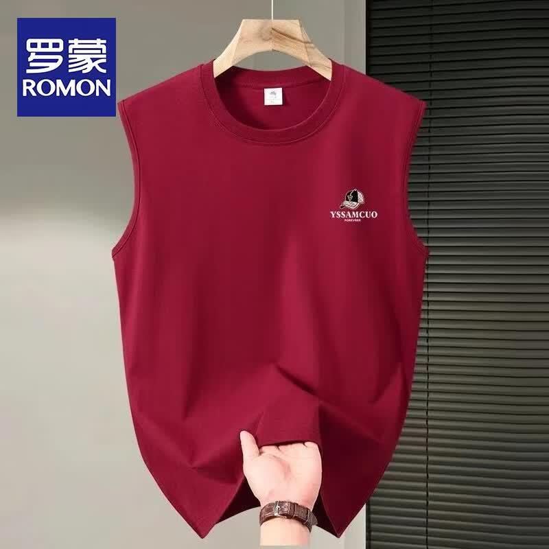 Мужской повседневный жилет ROMON без рукавов с круглым вырезом 2XL