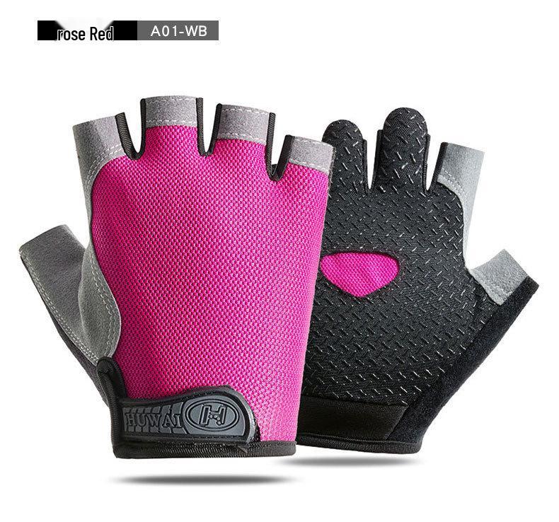 Unisex Half-Vinger Fiets Handschoenen - Antislip, Schokabsorberend, Ademend Mesh voor Sport, Fitness, Klimmen en Rijden