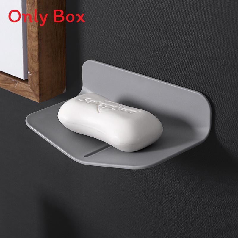 V Shape Soap Dispenser Wall Mount With Drip Tray For Bathroom Storage And Convenience