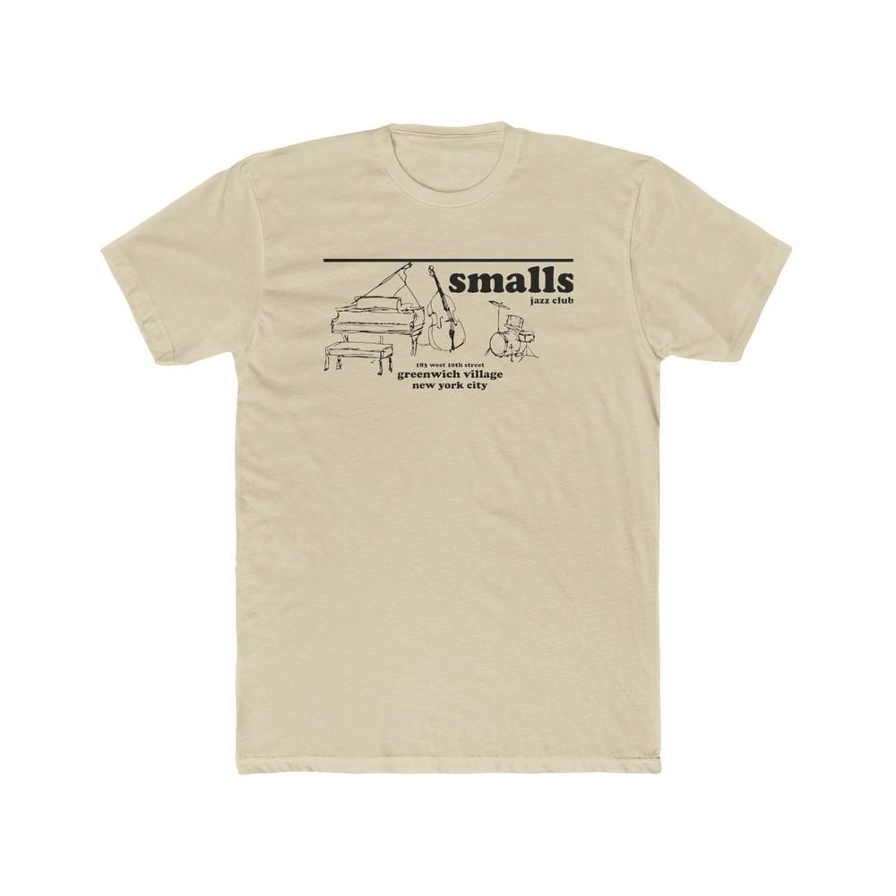 

Small#039;s Jazz Club NYC Jazz Restaurant Cotton Crew Tee Unisex T-Shirt M