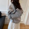 Sac Tote Épaule Design Ceinture Cuir Mat pour Femme Sacs Axillaires Velours Daim Grande Capacité Sacs à Main Travail Dames Portefeuille