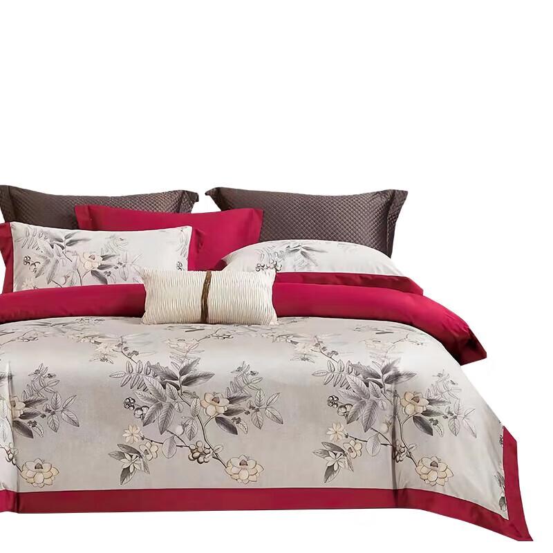 

Faunen FN-Z8040 120TC Long-Staple Cotton Reversible Four-Piece Listening to Flowers Bloom Bedding Set