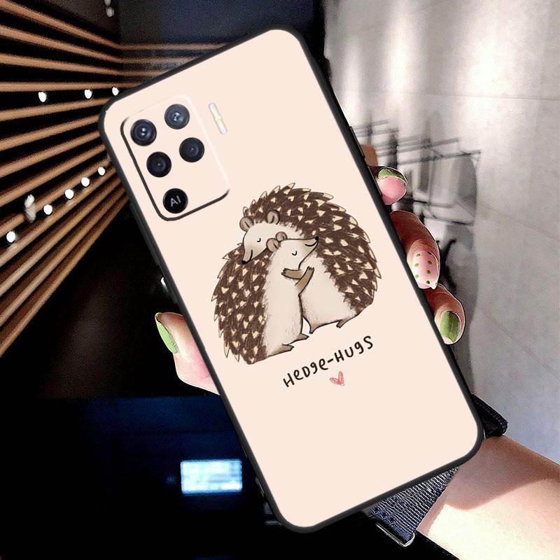 

Kawaii Hedgehog Heart Cute Case For Oppo A38 A18 A78 A98 A58 A60 A80 A40 A96 A76 A16 A94 A74 A54 A15 A17 A57 A77 A5 Pro OPPO A77 5G