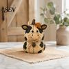 Decorative Animal Statues for Shelves Rustic Farmhouse Felt Ornaments, Cute Cow/Pumpkin/Rooster Figurines, Handmade Animals Vintage Country