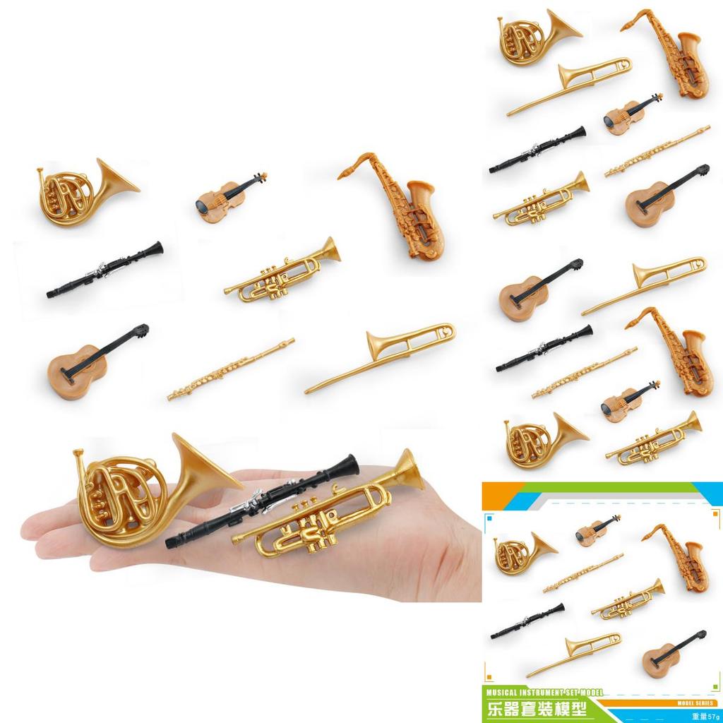 Coleção de Modelos de Instrumentos de PVC Clássicos com Detalhes Precisos para Decoração de Casa e Presente