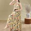 Elegant Woman Summer Dress Casual Loose Plus Size Sleeveless Long Dresses Female Clothing