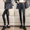 Frauen Leggings Hohe Taille Slim Fit Hip Lift Kunstleder Bottoming