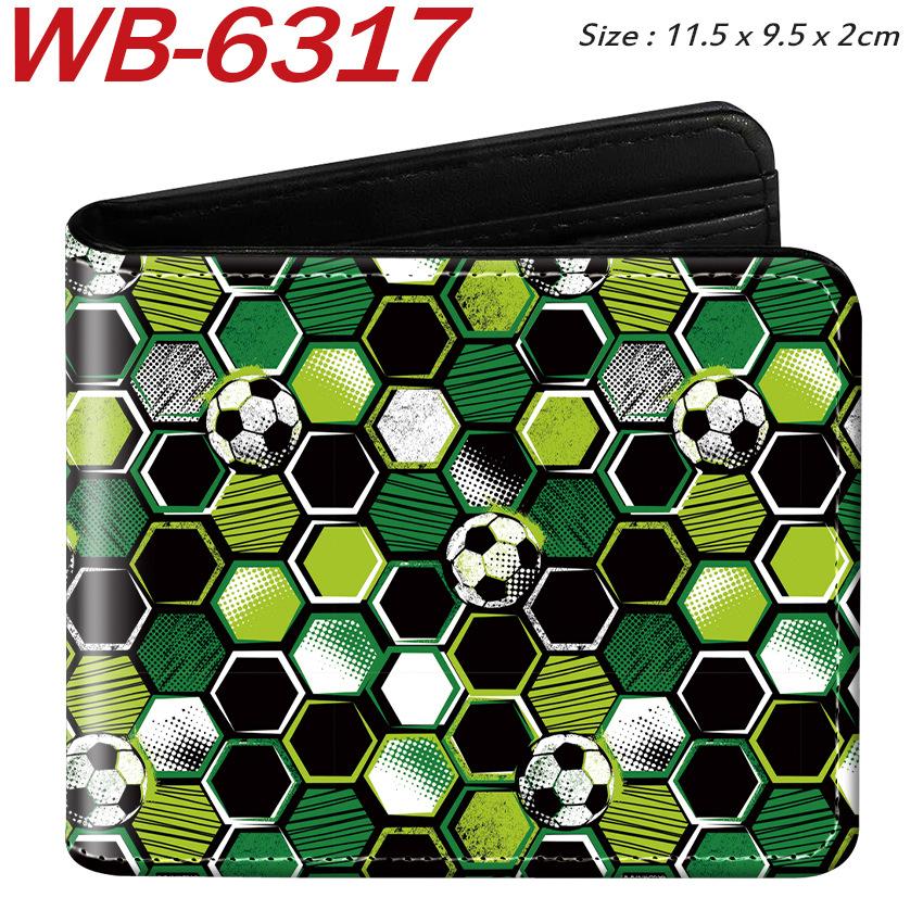 Sports Ball Bifold Wallet Football Basketball Rugby Pattern Student Coin Purse Card Holder Leather Short 1pcs