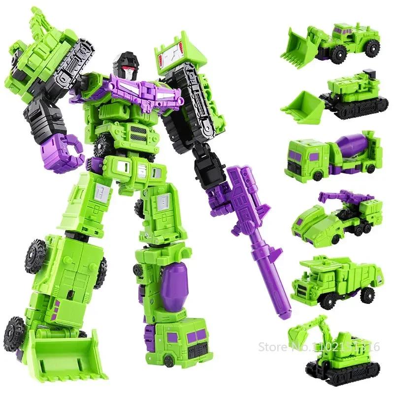 6 in 1 Transformation 21CM Model MINI Devastator Action Figure Robot Plastic Toys BEST Gift Child Kid New