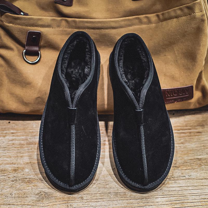 

3130 Ретро зимние ботинки для отдыха на открытом воздухе - утолщенная бархатная хлопковая обувь для осени и зимы 44