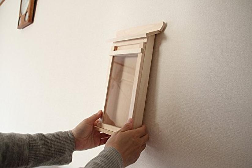 Kamidana no Sato: Acrylic lining keeps your sacred talismans clean. Easy installation. Wall-mounted or freestanding. Includes mounting hardware.