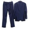LANVIN Made in Japan wool Striped Pattern suit Setup Navy system Men's Used