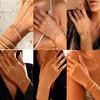 Elegant Zirconia Ring Bracelet: Versatile, Adjustable Finger Chain Jewelry for Women