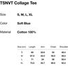 Thisisneverthat Tsnvt Collage Tee Soft Blue