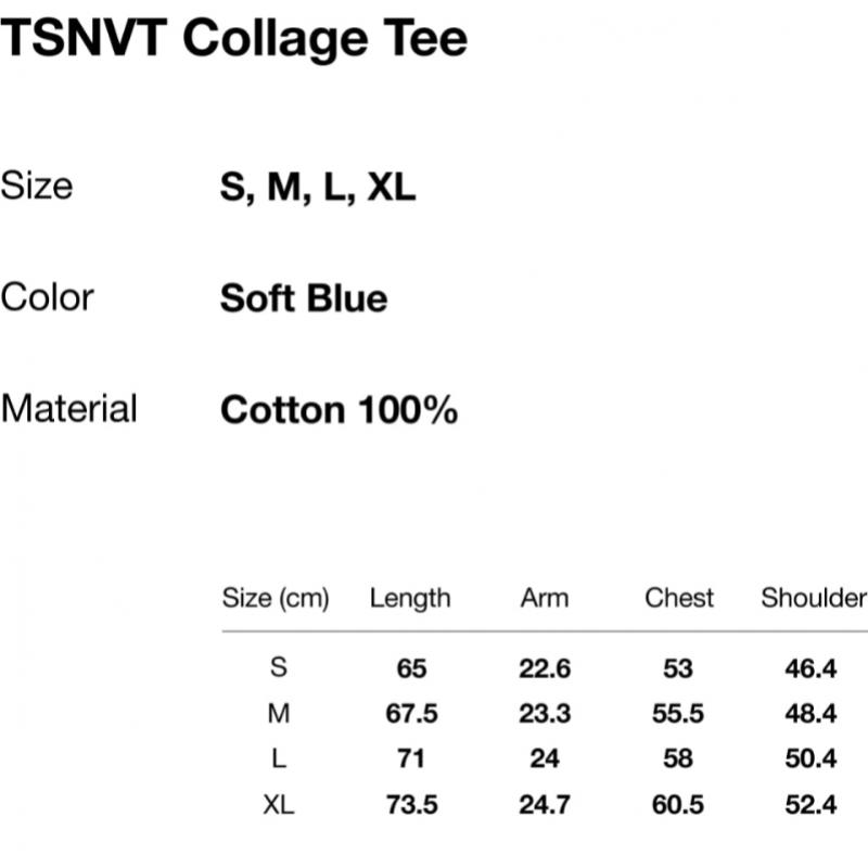 Thisisneverthat Tsnvt Collage Tee Soft Blue