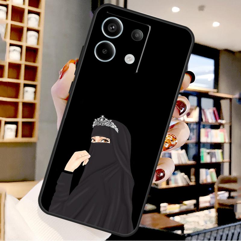 Islamic Hijab Girl Queen For Xiaomi Redmi Note 14 Pro 9 10 11 12 13 15 Pro Plus Case For Redmi 15 15C 14C 12C 10C 13C