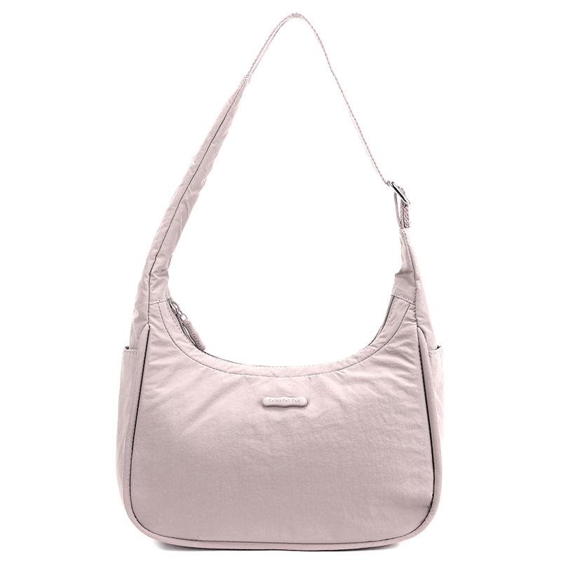 New Women's Simple and Versatile Solid Color Shoulder Bag Daily Commute To Work Armpit Bag