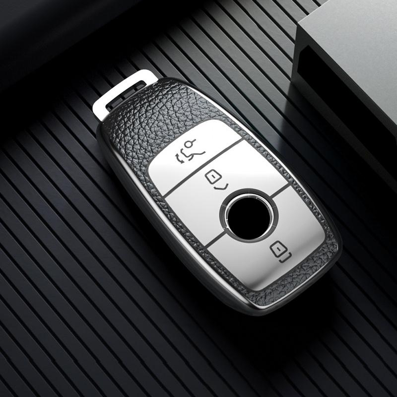

TPU Fob Car Key Case Keyless for Mercedes Benz W212 AMG A C E S Class W176 GLC W204 W177 W205 CLA W213 Cover Shell Accessories срібний
