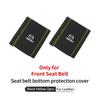Car Buckle Protective Cover Fur Leather Safety Belt Protector Auto Accessories For Mazda 3 6 2 Axela CX5 CX3 CX30 CX9 Atenza IUE2