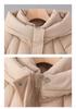 Women's Mid-Length Korean Style Thickened Winter Cotton Jacket - Loose Fit, Plus Size, Fashionable Coat