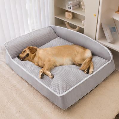 Autumn and Winter Golden Retriever Large Dog Nest Thick Sofa Velvet Nest Pet Dog Mat Sleeping Mat Warm Winter Cat Mat