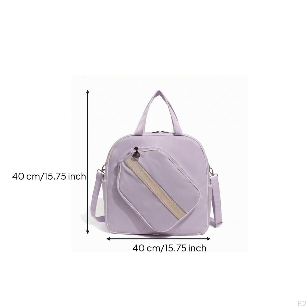 Pickleball Bag WaterResistant with Shoulder Strap Large Capacity for Athletes,