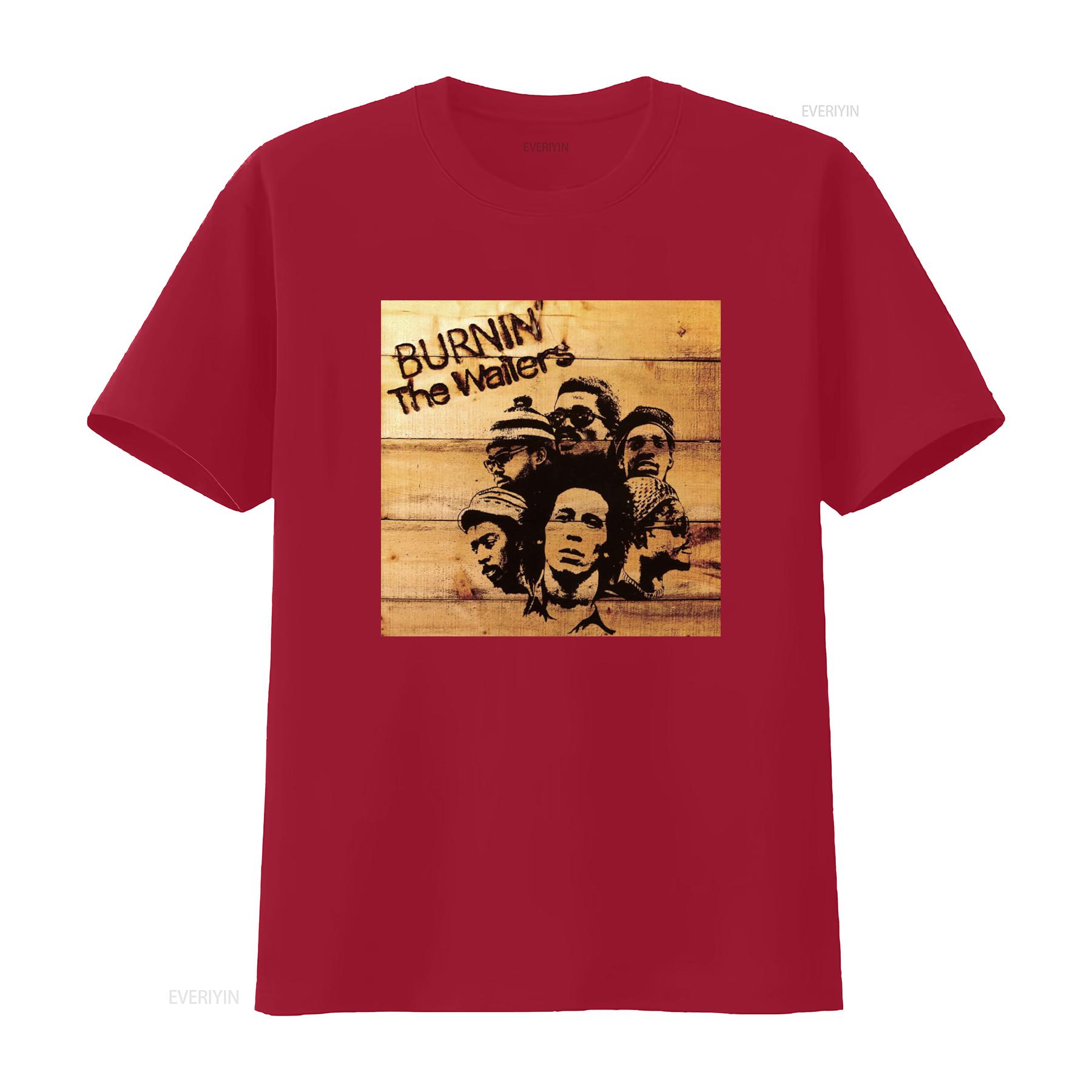 Bob Marley The Wailers Burnin Classic T Shirt Reggae Legend Design vintage Washed Casual Slightly Stylish graphic Unisex S