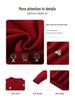 Embroidered High-Neck Pure Wool Sweater for Autumn/Winter - Elegant Base Layer for Middle-Aged & Elderly