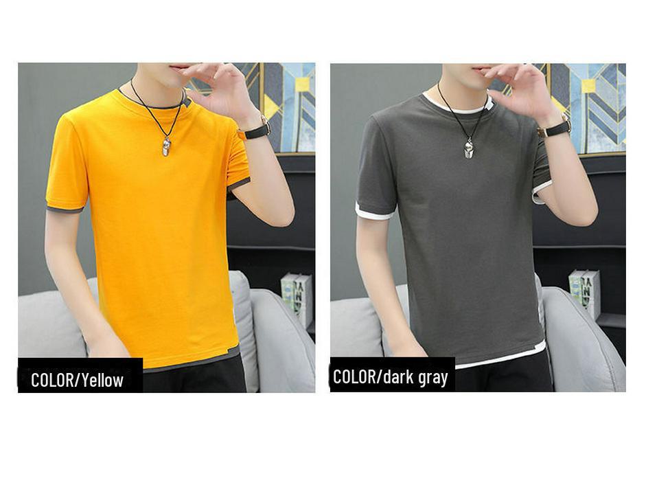 Men's 2025 Summer Trend Short-Sleeve Cotton T-Shirt