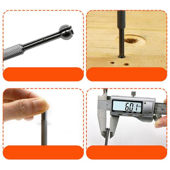 4Pcs/Set 7.6-9.2cm Telescoping Ball Type Gauge Precision Small Hole Bore Gages