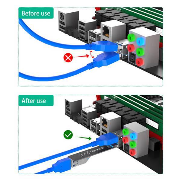 USB 3.0-D Чорна Пластикова Карта Розширення, 1 шт