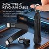 240W 40Gbps Type C Cable with Keychain PD3.1 5A 8K@60Hz USB-C to USB Adapter High-Speed Data Sync And Fast Charging Cable