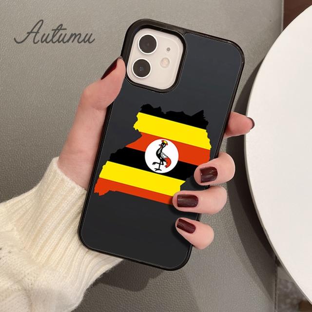 

Чехол для телефона с изображением национального флага и герба Уганды для iPhone 11 12 13 14 Pro Max mini XR XS SE 2020 6S 7 8 Plus Galaxy S21 S22 iPhone 6plus