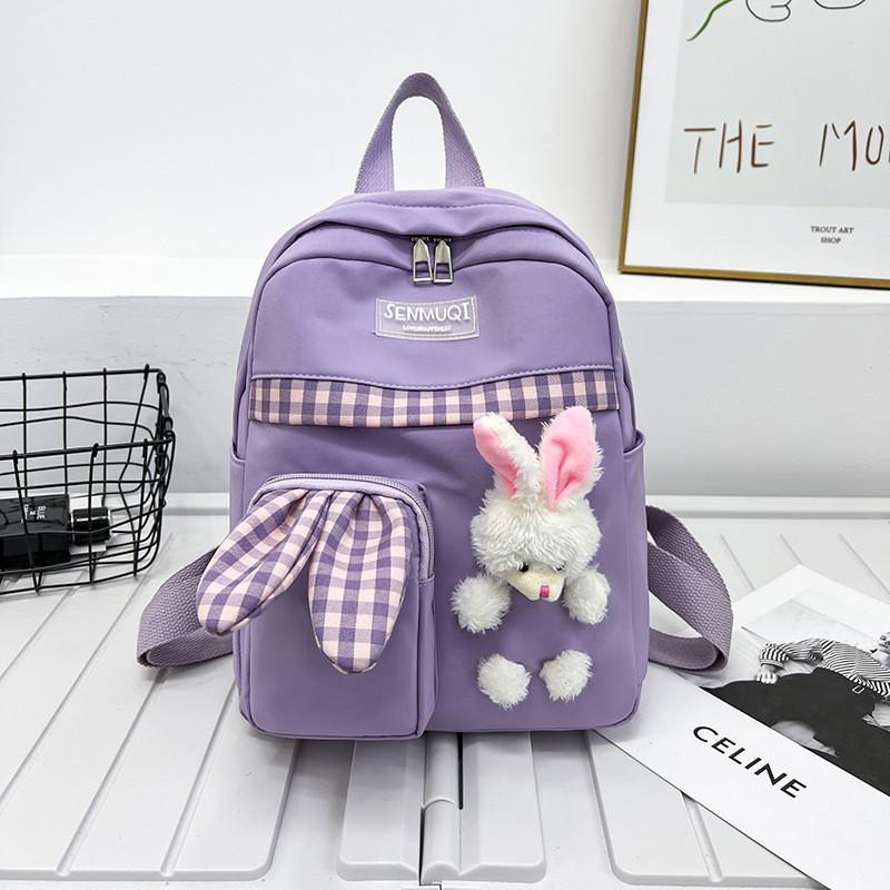 Cute Cartoon Rabbit Large Capacity Children's Backpack For Kindergarten And Outdoor Adventures
